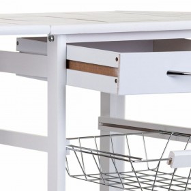 Carrello da Cucina Alexandra House Living Bianco 37 x 79 x 91 cm
