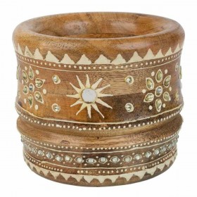 Mortaio da cucina Alexandra House Living Legno di mango 14 x 25 x 14 cm Marrone