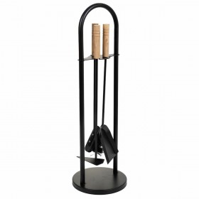 Utensili da Camino Alexandra House Living Nero Ferro 20 x 68 x 20 cm