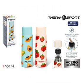 Thermos da Viaggio ThermoSport 500 ml Multicolore 12 Unità