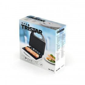 Piastra Grill Elettrica Tristar SA-3050 750W Bianco Nero 750 W