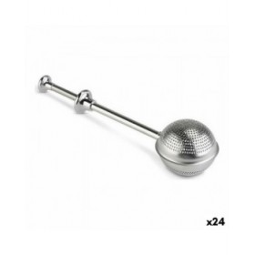 Filtro per Infusioni Quttin Acciaio inossidabile Argentato Pulsante (24 Unità) (18,5 x 5 cm)