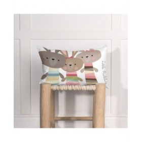 Fodera per cuscino HappyFriday Moshi Moshi Rabbit Family Multicolore 50 x 30 cm