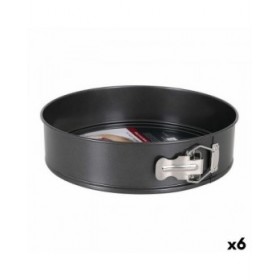 Stampo Removibile Quttin 52275 Acciaio al carbonio Nero 26 cm (6 Unità) (Ø 26 cm)