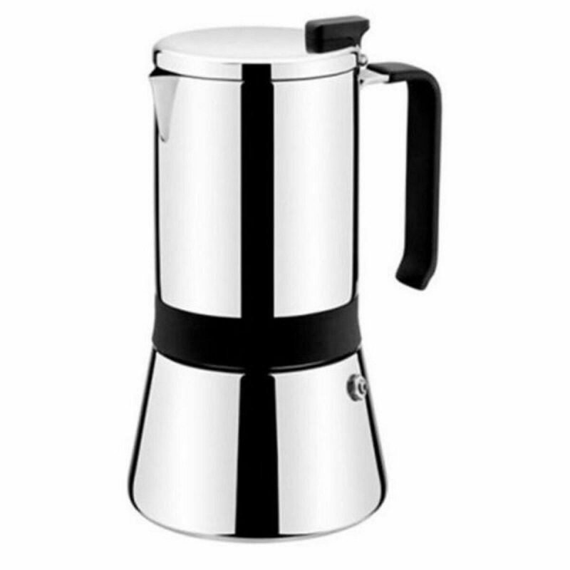 Caffettiera Italiana Monix M770010 Acciaio inossidabile 10 Tazze Grigio 500 ml 900 g