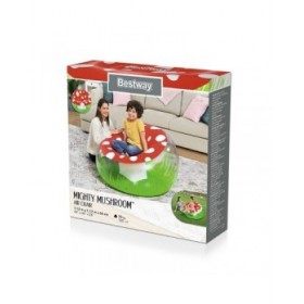 Bestway Sedia Gonfiabile Gigante Seta 112x112x66 cm +6 Anni Interno e Giardino 75123
