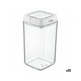 Vaso Quttin Chiusura ermetica 1,5 L 11 x 11 x 20 cm (12 Unità)