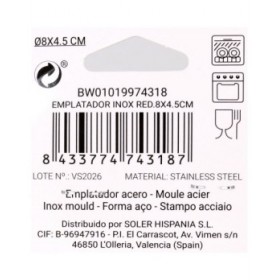 Stampo per placcatura Argentato Acciaio inossidabile 8 cm 0,8 mm (36 Unità) (8 x 4,5 cm)