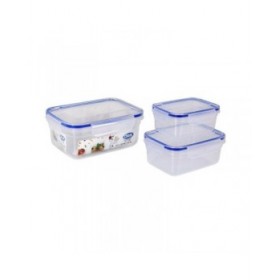Set di scatole porta pranzo Dem Ermetico 3 Pezzi (6 Unità)