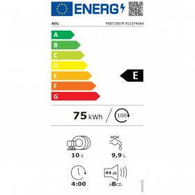 Lavastoviglie AEG FSE72507P Bianco