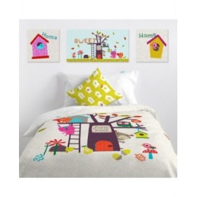 Tela HappyFriday Moshi Moshi House Multicolore 27 x 27 cm