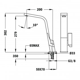Rubinetto Monocomando Teka IC 915 Bianco Metallo