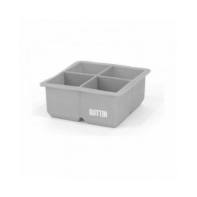 Formina per Cubetti di Ghiaccio Quttin Flessibile Silicone 10,5 x 10,5 x 5 cm (24 Unità)
