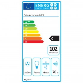 Cappa Classica Cata ARMONIA 60X Acciaio 275 W
