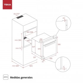 Forno Multifunzione Teka HCB6526 1400 W 71 L