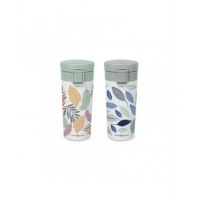 Tazza Thermos con Coperchio ThermoSport Fogli 360 ml (12 Unità)