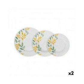 Set di Stoviglie La Mediterránea Bolonia Rotonda 12 Pezzi (2 Unità)