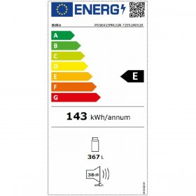 Frigorifero BEKO RSSE415M41GN Grigio