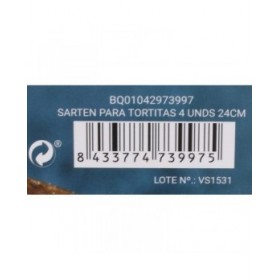 Padella per pancake Quttin 24,3 x 42 cm (6 Unità)