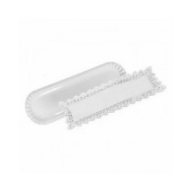 Set di Vassoi Algon Bianco 10 x 36 cm Monouso (2 Pezzi) (48 Unità)