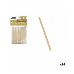 Set per la rimozione del caffè Algon Legno 100 Pezzi 110 x 1 x 5 mm (24 Unità)