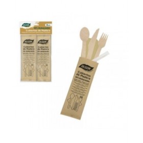 Set di Posate Algon 45 Pezzi Legno (12 Unità)