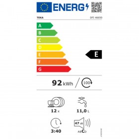 Lavastoviglie Teka DFI46650 60 cm