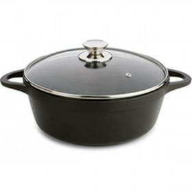 Casseruola con coperchio Valira 4141/25 Nero Ø 24 cm