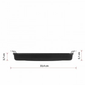 Griglia Valira 4652/25 28 x 28 cm 25 x 28 cm Nero Metallo Alluminio Ø 28 cm