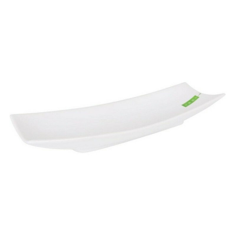 Vassoio La Mediterránea Yummy Bianco Porcellana 35,3 x 12 x 5 cm (35,3 x 12 x 5 cm)