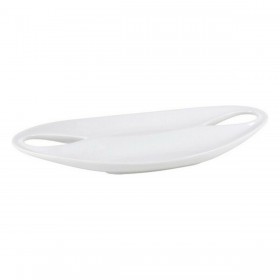Vassoio Etrusca Porcellana Bianco Doppia (36,5 x 18 x 4,5 cm)