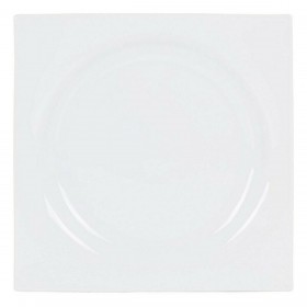 Piatto da pranzo Inde Zen Porcellana Bianco 27 x 27 x 3 cm