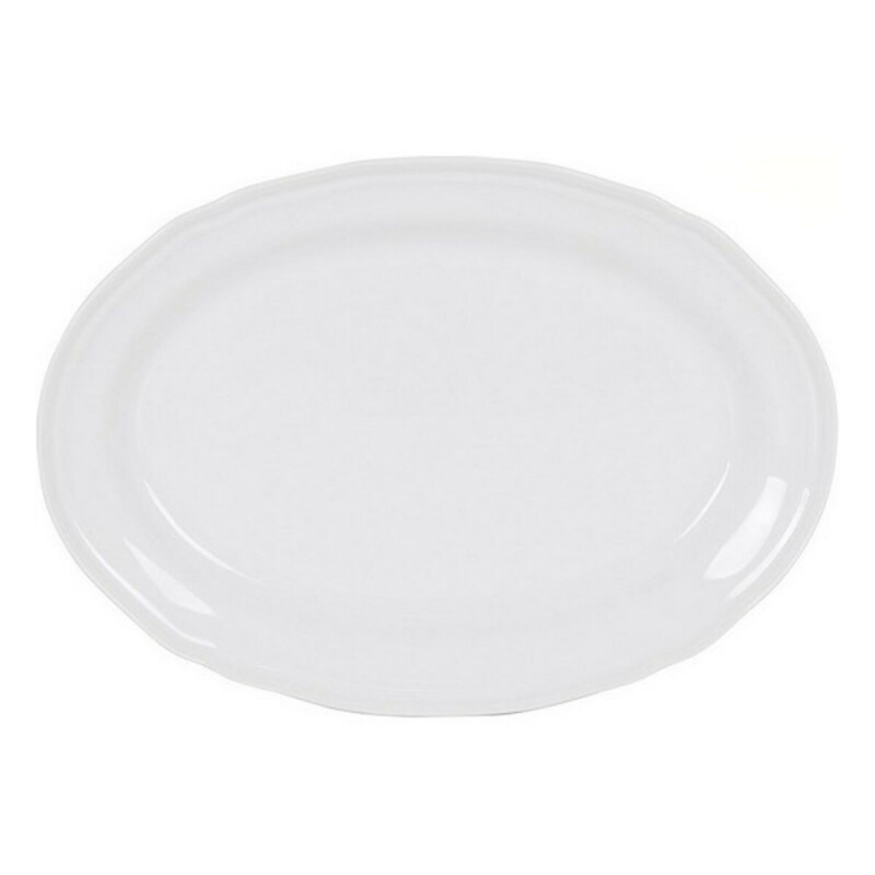 Teglia da Cucina Feuille Porcellana Bianco Ovale (28 x 20,5 cm)