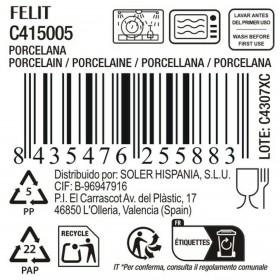 Piatto da Dolce La Mediterránea Felit (ø 19 x 1,8 cm) (ø 19 cm)