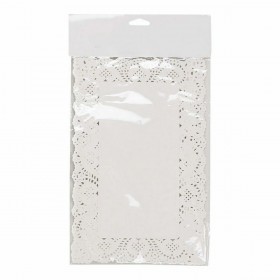 Base per torta Bianco Carta 19 x 30 cm 24 Pezzi