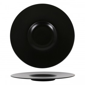 Piatto da pranzo Inde Neat Nero Porcellana Ø 30 cm