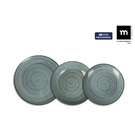 Set di Stoviglie La Mediterránea Miño Turchese 12 Pezzi