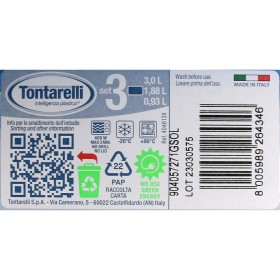 Porta pranzo Tontarelli Family Azzurro Rettangolare 29,6 x 19,8 x 7,7 cm (3 Unità)