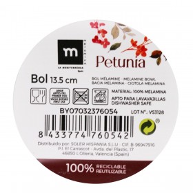 Ciotola per Aperitivi La Mediterránea Petunia Melammina Brillante (24 Unità)