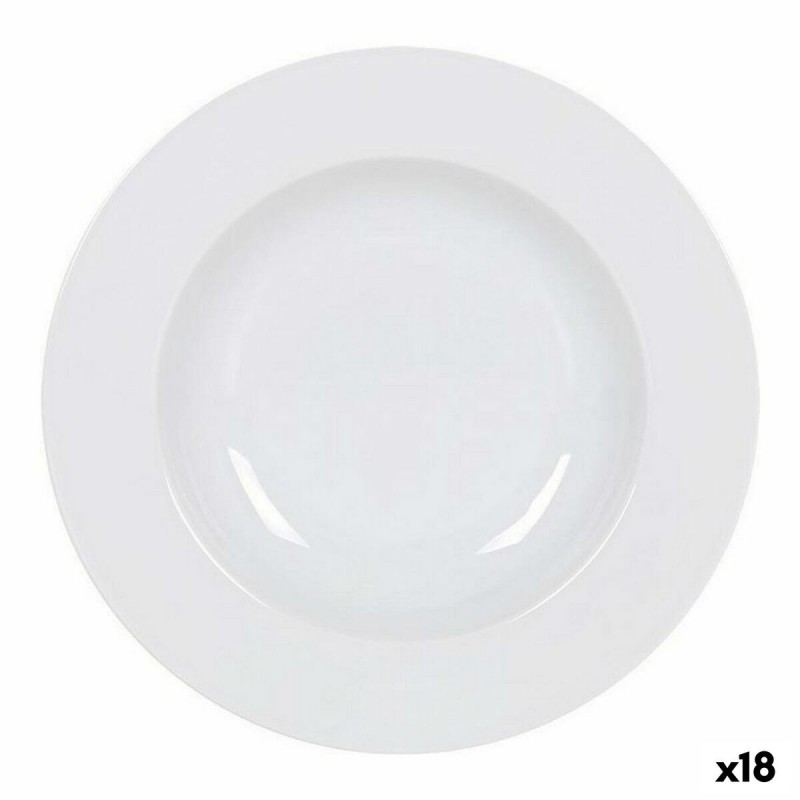 Piatto Fondo La Mediterránea Felit 22 x 22 x 3 cm (18 Unità) (ø 22,5 cm)