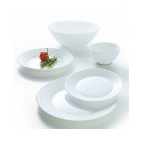 Piatto da Dolce Luminarc Harena Bianco Vetro (Ø 19 cm)