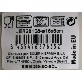 Ciotola per Aperitivi La Mediterránea Iberica Jerica 16 x 16 x 6 cm (24 Unità)