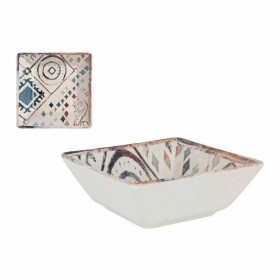 Ciotola La Mediterránea Grecia Porcellana Azzurro Marrone 13 x 13 x 5 cm (28 Unità)
