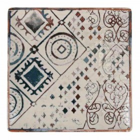 Piatto da Dolce La Mediterránea Grecia Porcellana 18 x 18 x 2 cm (12 Unità)