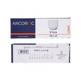 Set di Bicchieri Arcoroc Granity 6 Unità Trasparente Vetro (31 cl)