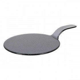 Vassoio per aperitivi Viejo Valle Nero Con maniglia Vetro Ø 28 x 44 cm (4 Unità)