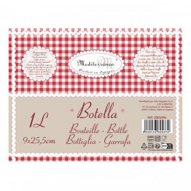 Barattolo Mediterraneo 41698 1 L Trasparente Cristallo Vetro 1L (12 Unità)