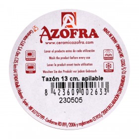 Ciotola Azofra Impilabile Marrone 13,3 x 5,5 cm (30 Unità) (13,3 x 5,5 cm)