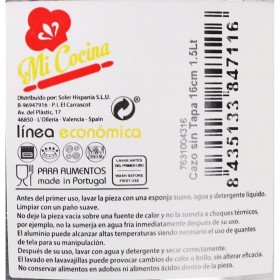 Paiolo Alluminio Ø 16 cm 1,5 L 31 x 17,5 x 13 cm (12 Unità)