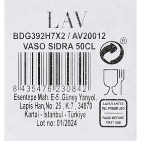 Bicchiere LAV Bodega Vetro 48 Unità 50 cl